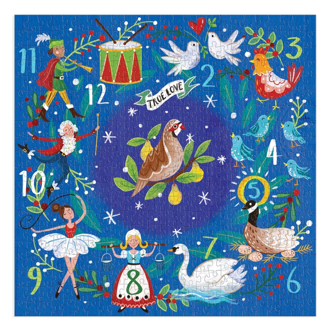 12 Days Wreath 500 Piece Puzzle