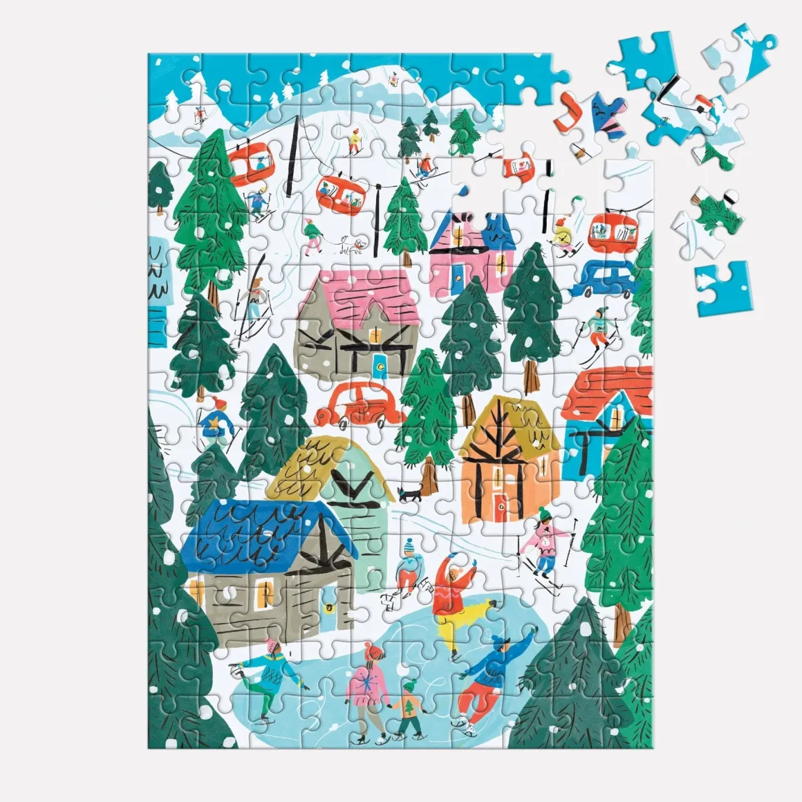Alpine Cottage 130 Piece Puzzle Ornament