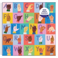 American Sign Language Alphabet 500 Piece Family Puzzle