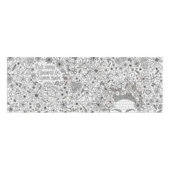 Andrea Pippins Flowers In Your Hair Color-In 1000 Piece Panoramic Puzzle