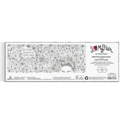 Andrea Pippins Flowers In Your Hair Color-In 1000 Piece Panoramic Puzzle