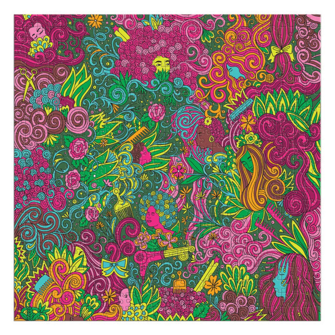 Andrea Pippins I Love My Hair 500 Piece Puzzle with Shaped Pieces
