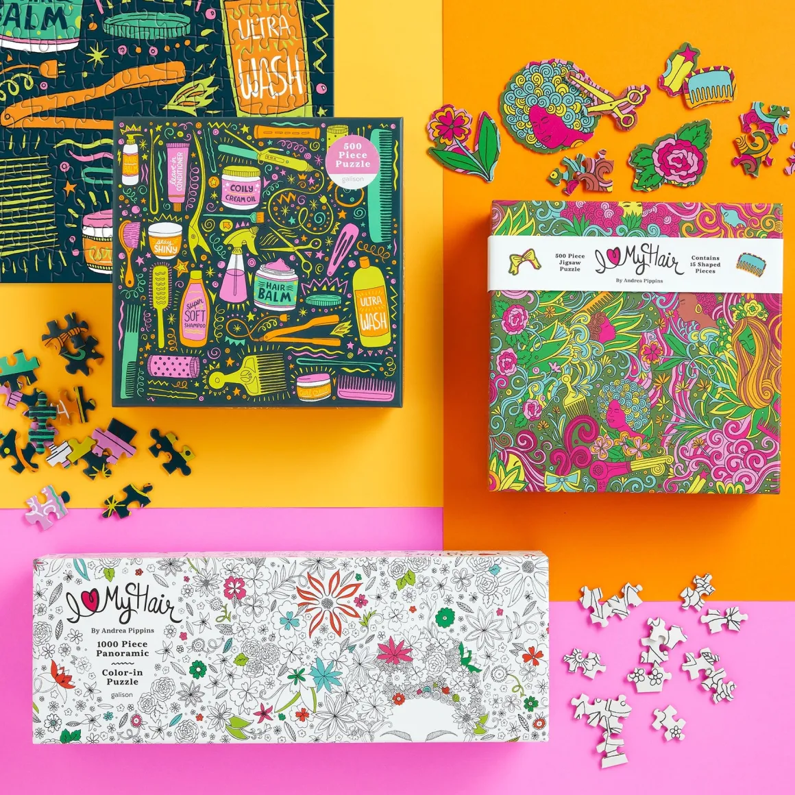 Andrea Pippins I Love My Hair Tools 500 Piece Puzzle
