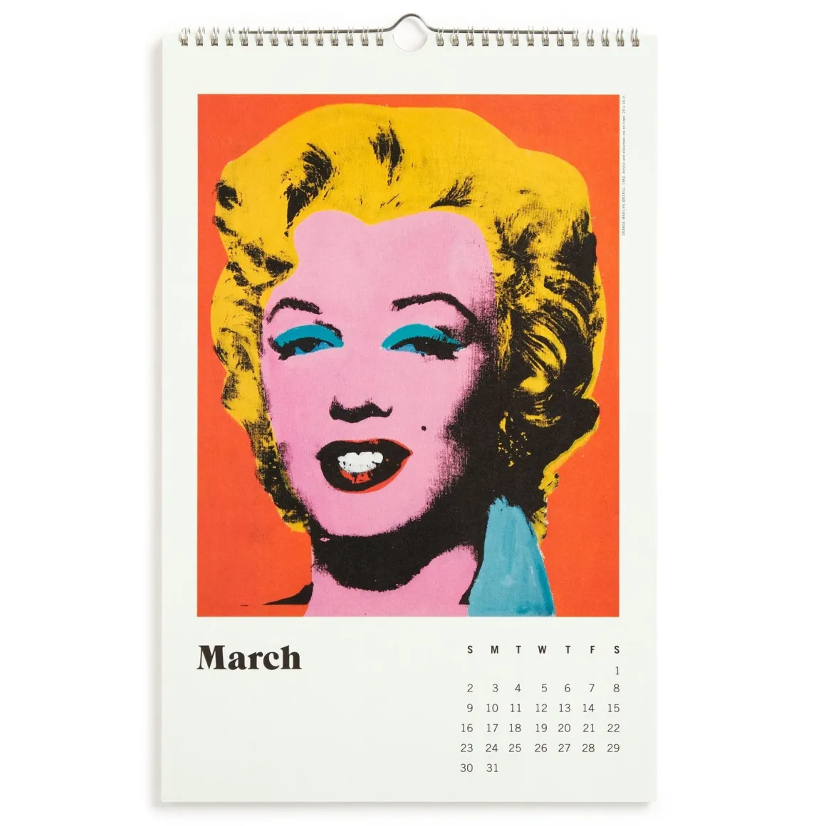 Andy Warhol 2025 Wall Calendar