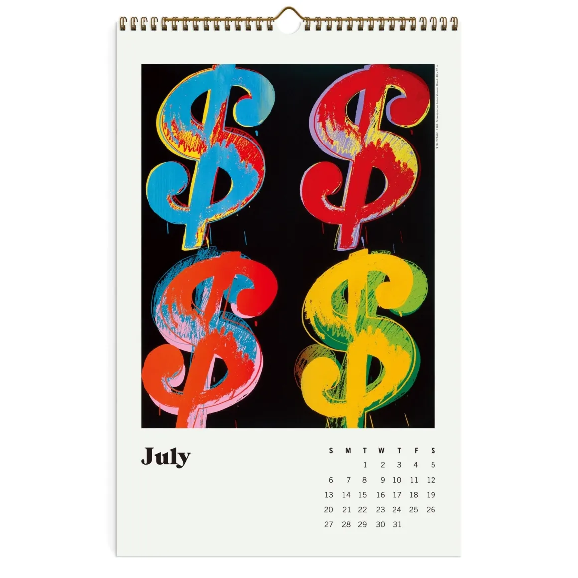 Andy Warhol 2025 Wall Calendar