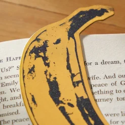 Andy Warhol Banana Shaped Bookmark