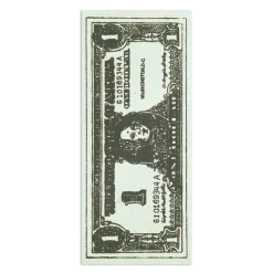Andy Warhol Dollar Bill Shaped Bookmark