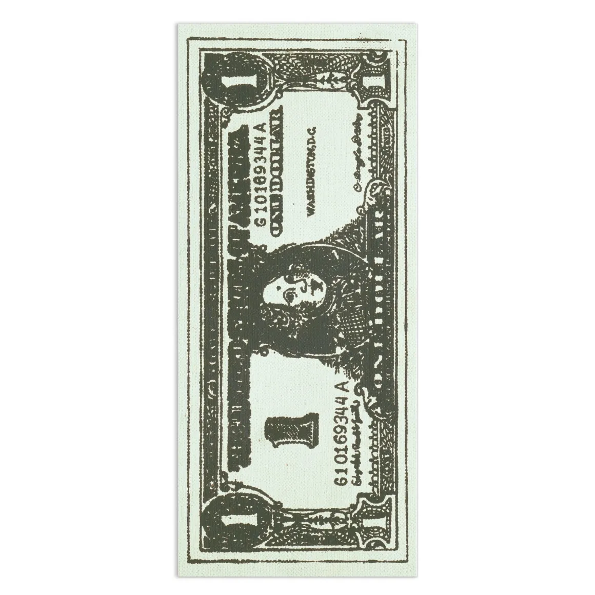 Andy Warhol Dollar Bill Shaped Bookmark