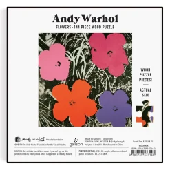 Andy Warhol Flowers 144 Piece Wood Puzzle