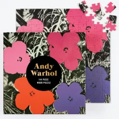 Andy Warhol Flowers 144 Piece Wood Puzzle