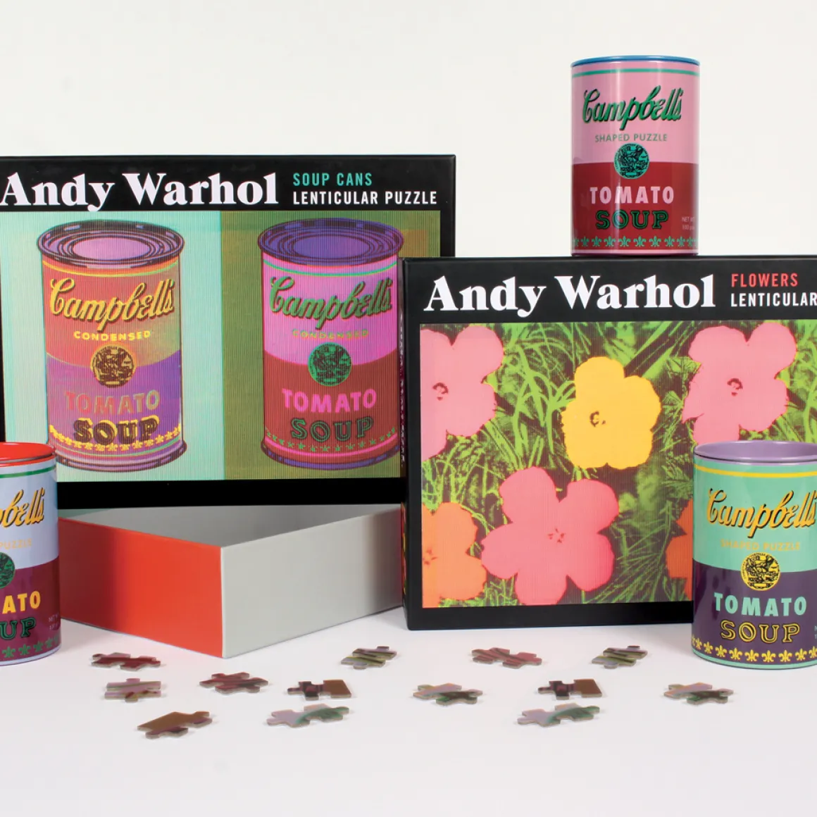 Andy Warhol Flowers 300 Piece Lenticular Jigsaw Puzzle