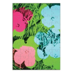 Andy Warhol Flowers Greeting Card Puzzle
