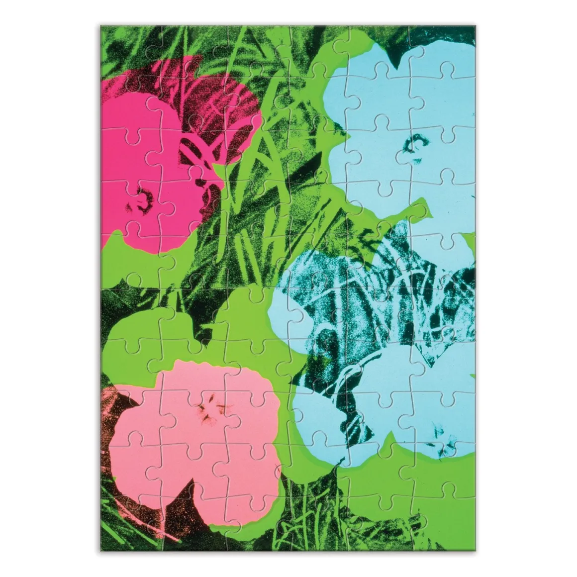 Andy Warhol Flowers Greeting Card Puzzle