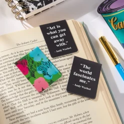 Andy Warhol Flowers Magnetic Bookmarks