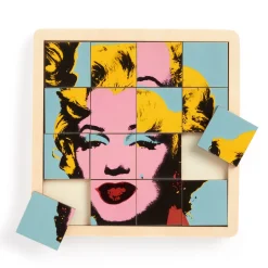 Andy Warhol Marilyn 2-in-1 Sliding Wood Puzzle