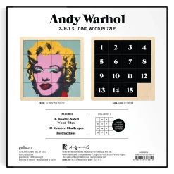 Andy Warhol Marilyn 2-in-1 Sliding Wood Puzzle