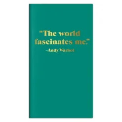 Andy Warhol Quotation Travel Journal