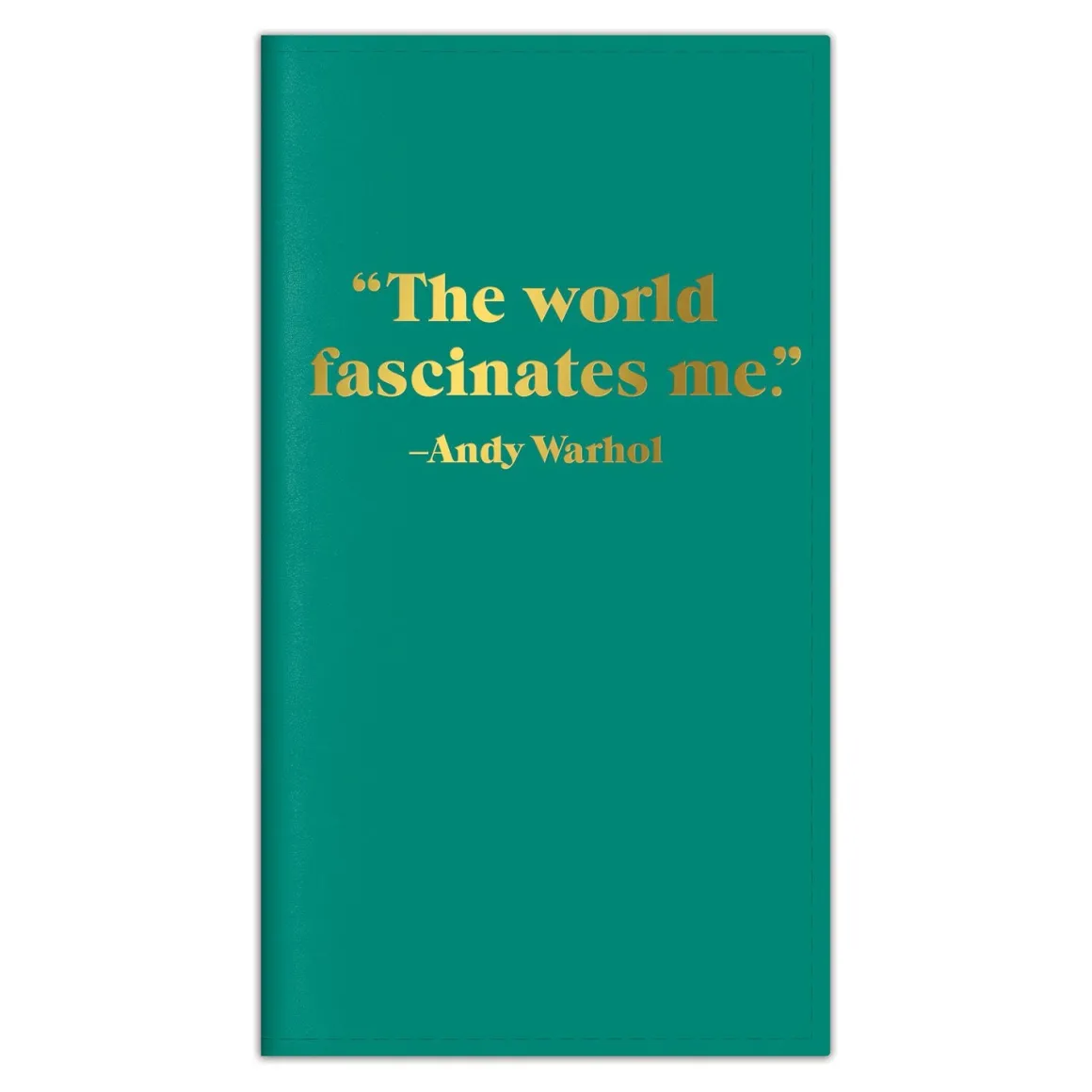 Andy Warhol Quotation Travel Journal