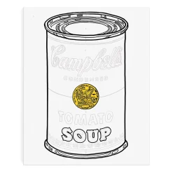 Andy Warhol Soup Can Paint By Number Kit