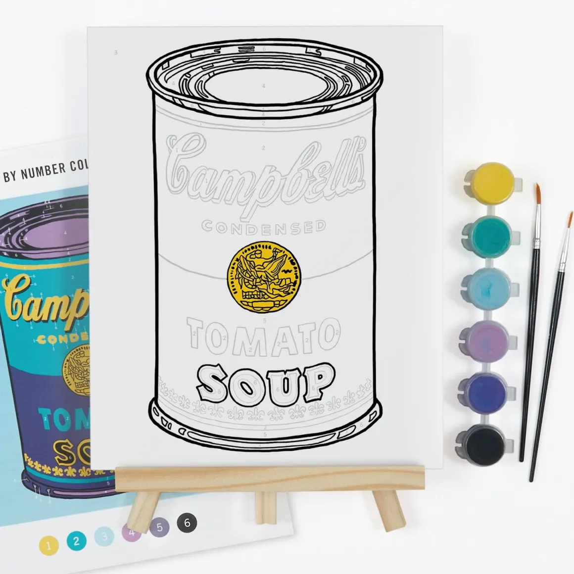 Andy Warhol Soup Can Paint By Number Kit