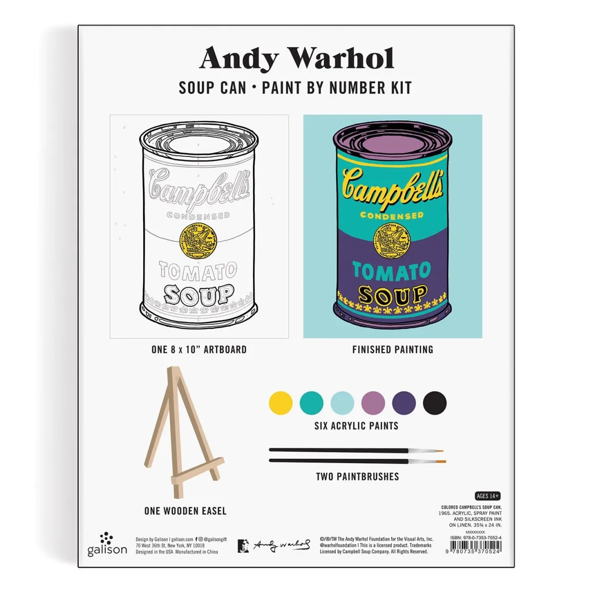 Andy Warhol Soup Can Paint By Number Kit