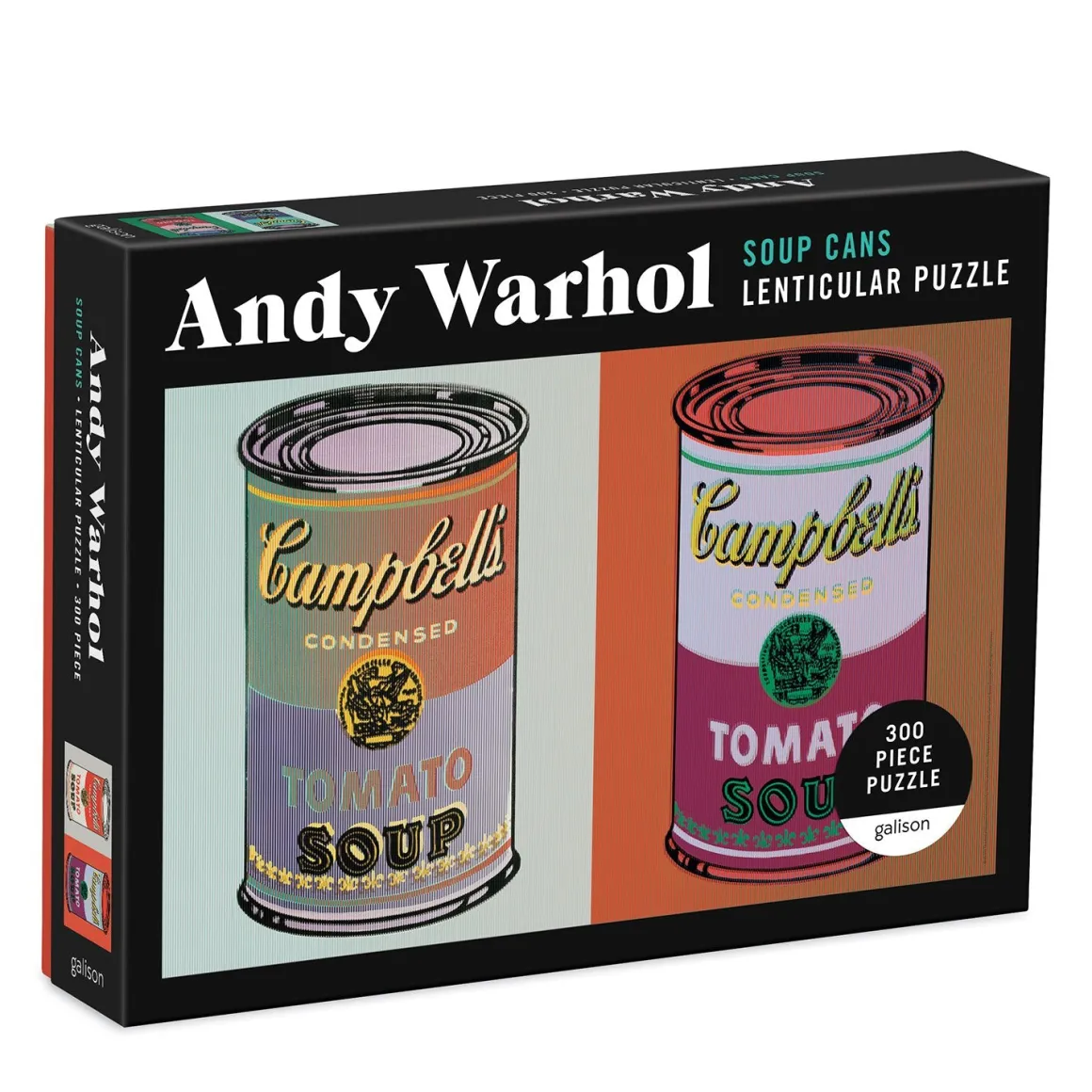 Andy Warhol Soup Cans 300 Piece Lenticular Jigsaw Puzzle