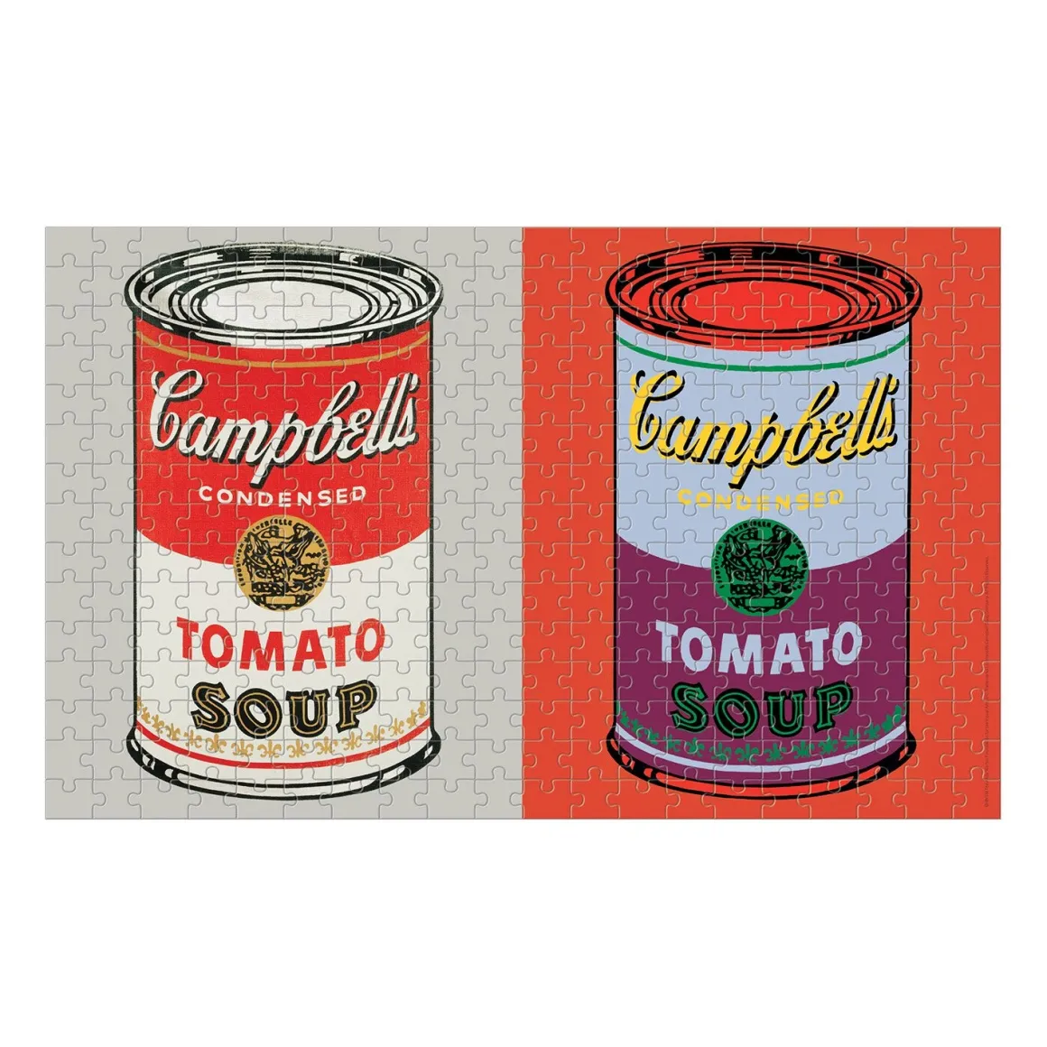 Andy Warhol Soup Cans 300 Piece Lenticular Jigsaw Puzzle