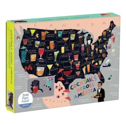 Anne Bentley Cocktail Map Of The USA 1000 Piece Jigsaw Puzzle