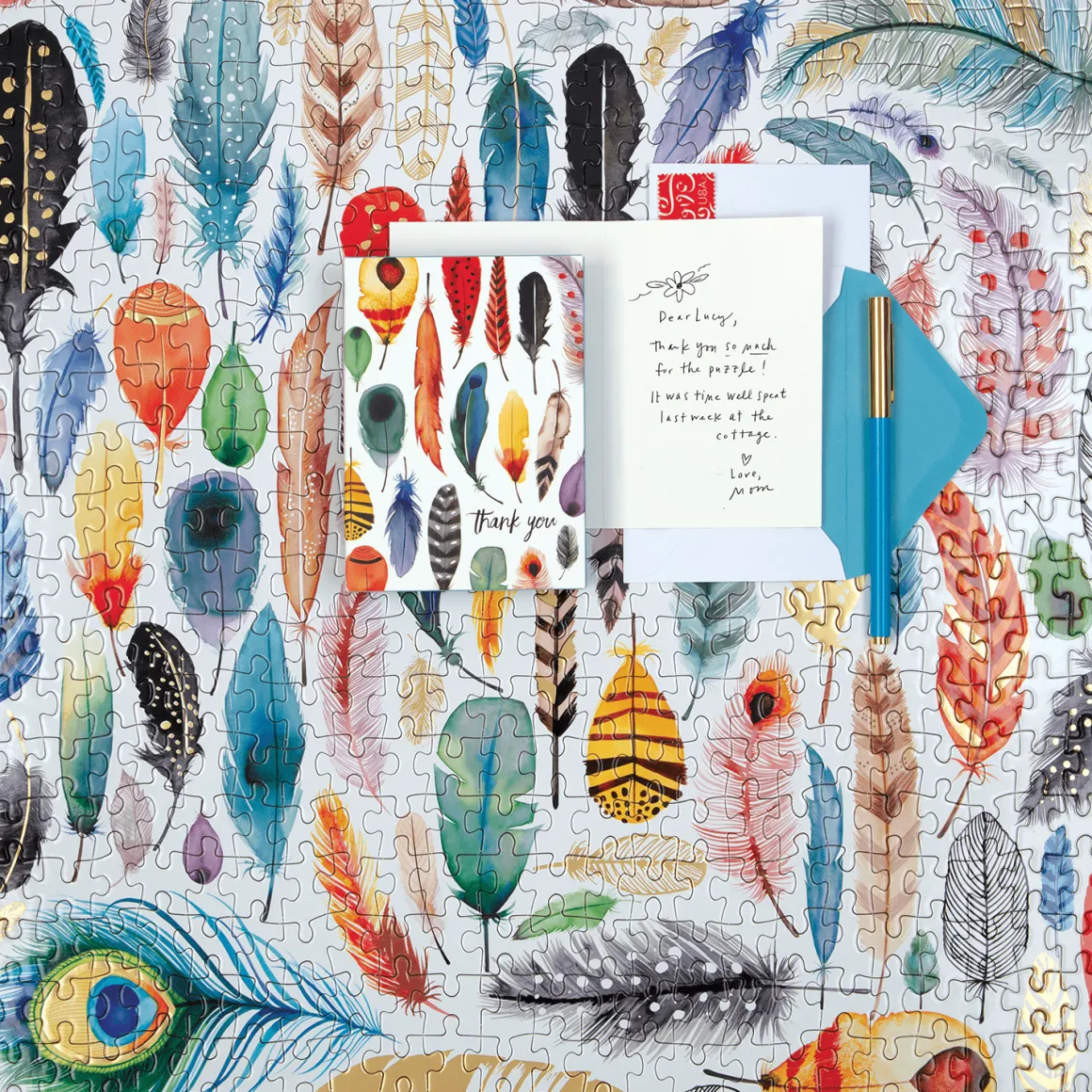 Arrows & Feathers 500 Piece Foil Jigsaw Puzzle