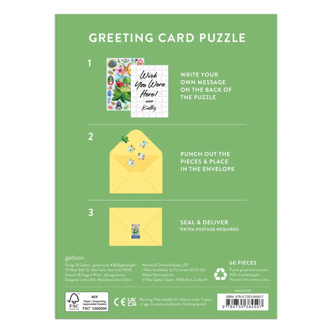 Artisanal Eggs Greeting Card Puzzle