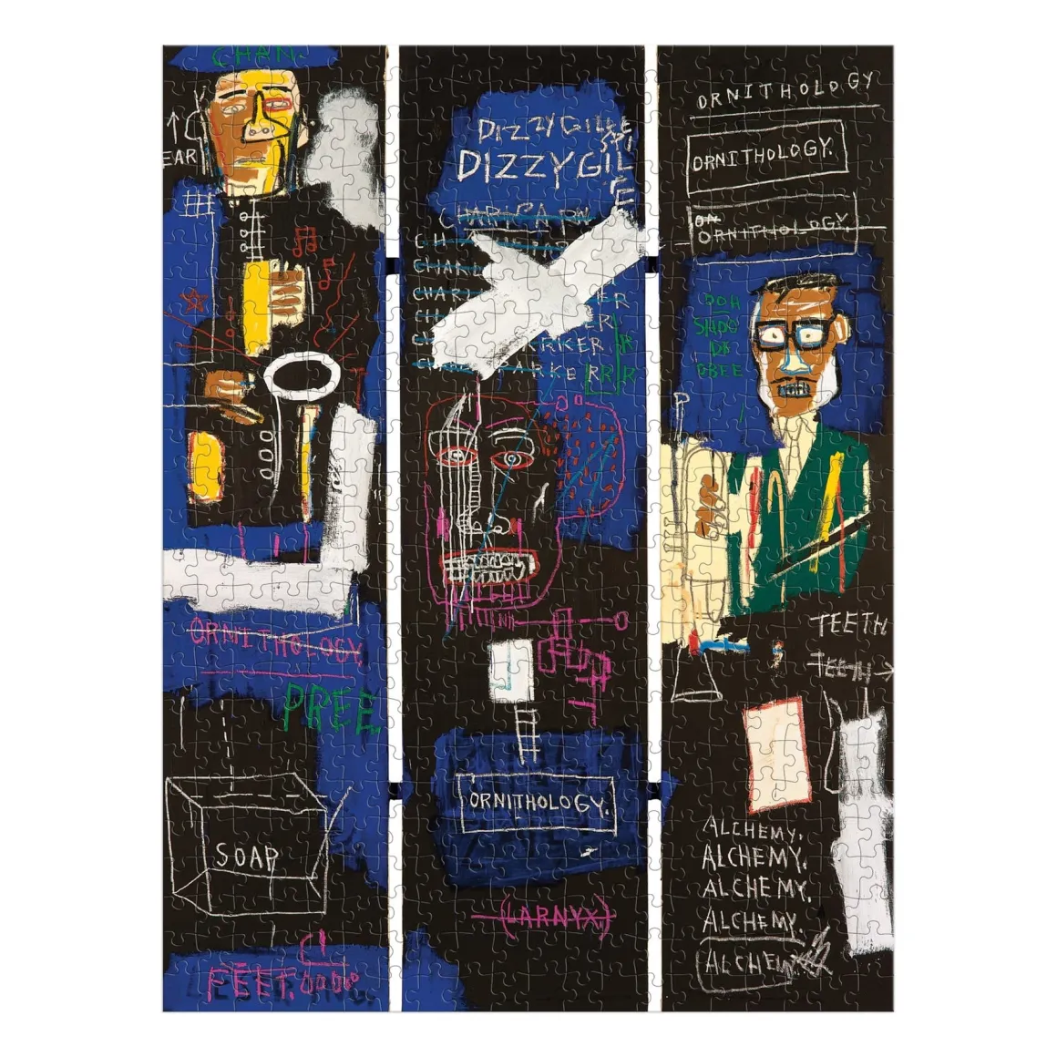Basquiat Horn Players 500 Piece Book Puzzle