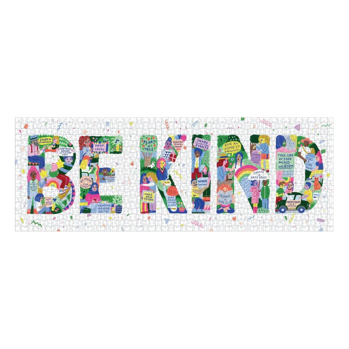 Be Kind 1000 Piece Panoramic Jigsaw Puzzle