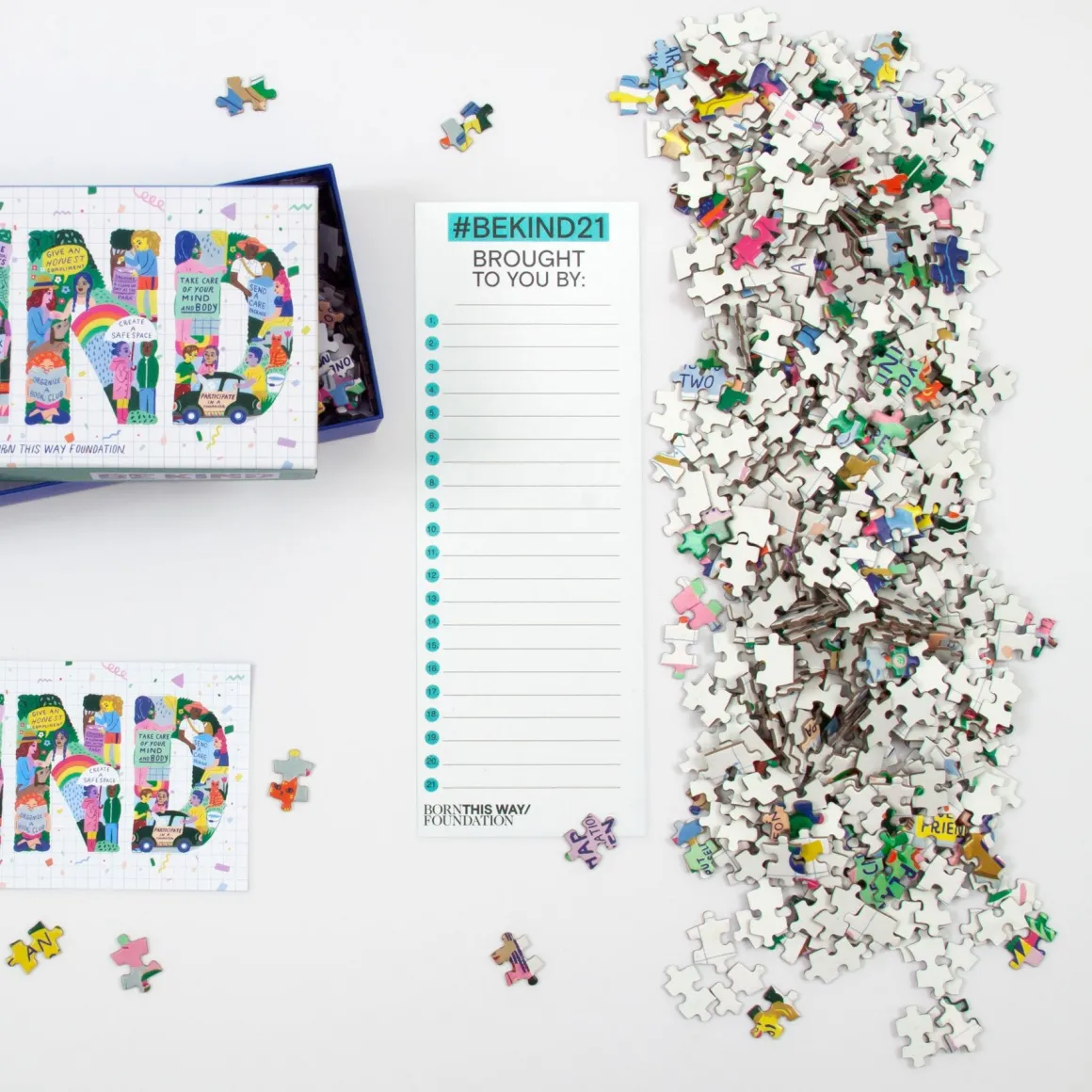 Be Kind 1000 Piece Panoramic Jigsaw Puzzle