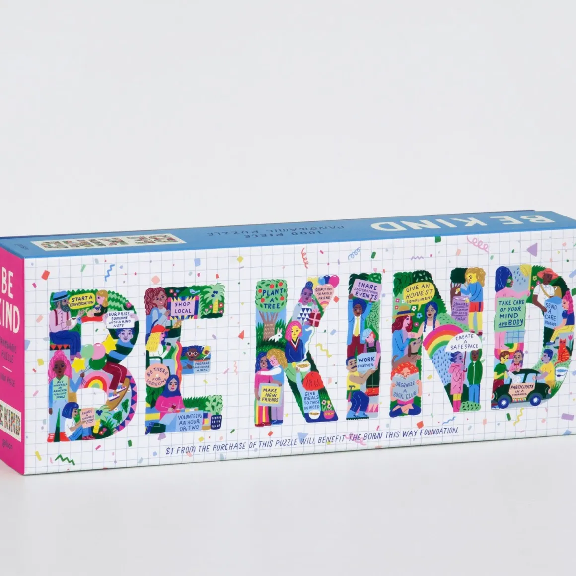 Be Kind 1000 Piece Panoramic Jigsaw Puzzle