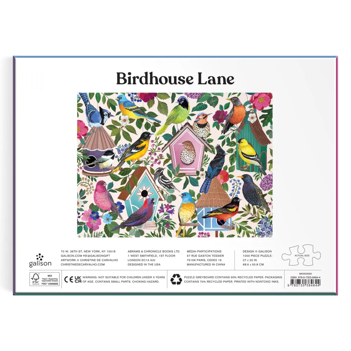 Birdhouse Lane 1000 Piece Puzzle