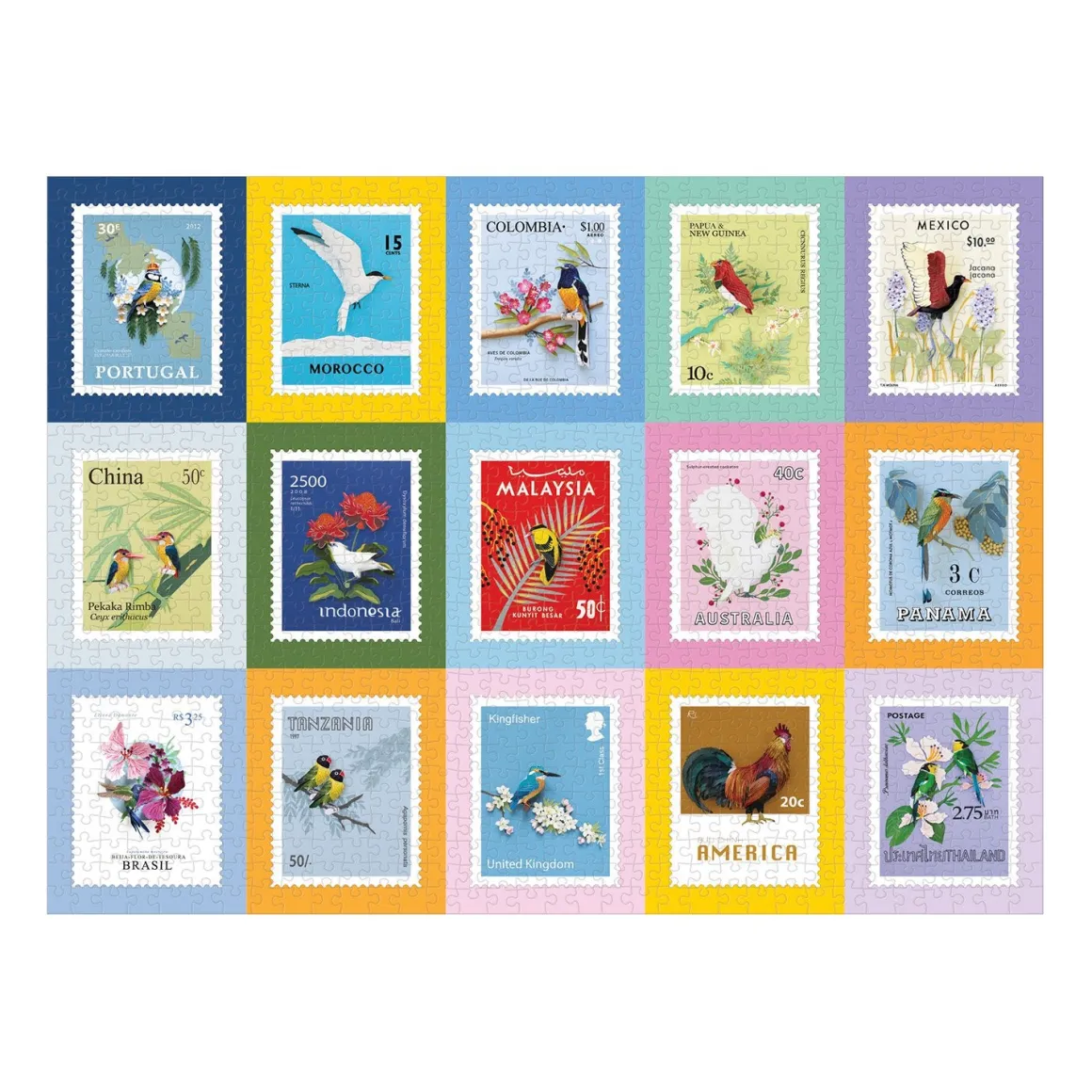 Birds of the World 1000 Piece Jigsaw Puzzle
