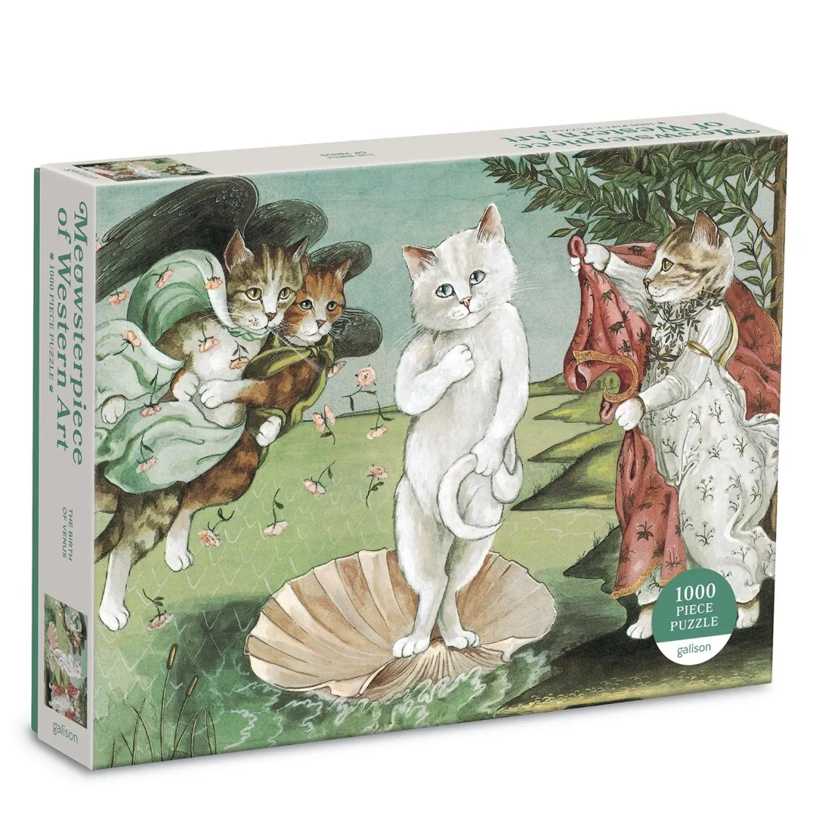 Birth of Venus Meowsterpiece of Western Art 1000 Piece Jigsaw Puzzle