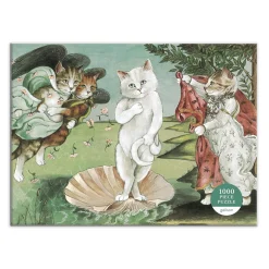 Birth of Venus Meowsterpiece of Western Art 1000 Piece Jigsaw Puzzle
