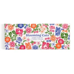 Blooming Cats Rubber Stamp Set