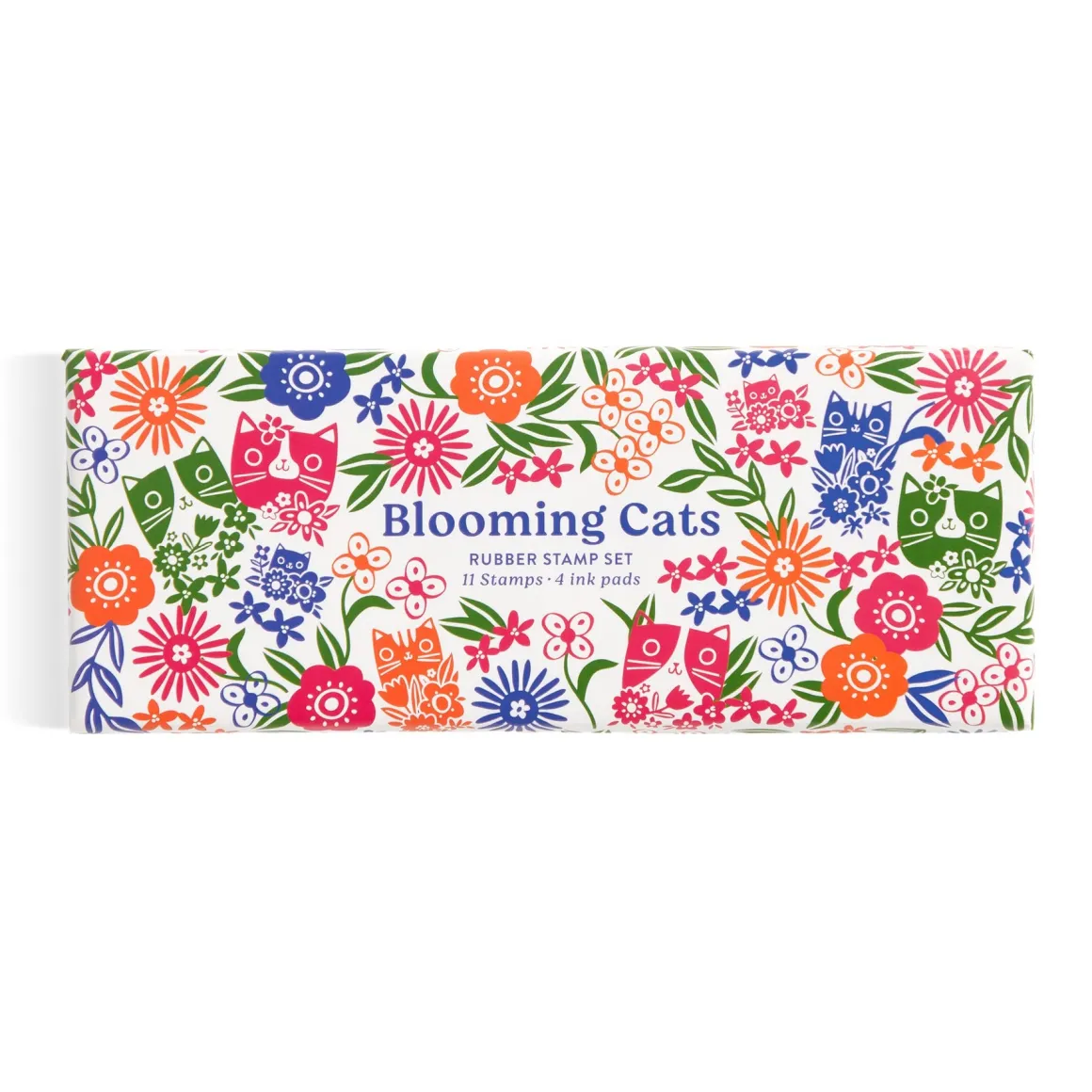 Blooming Cats Rubber Stamp Set