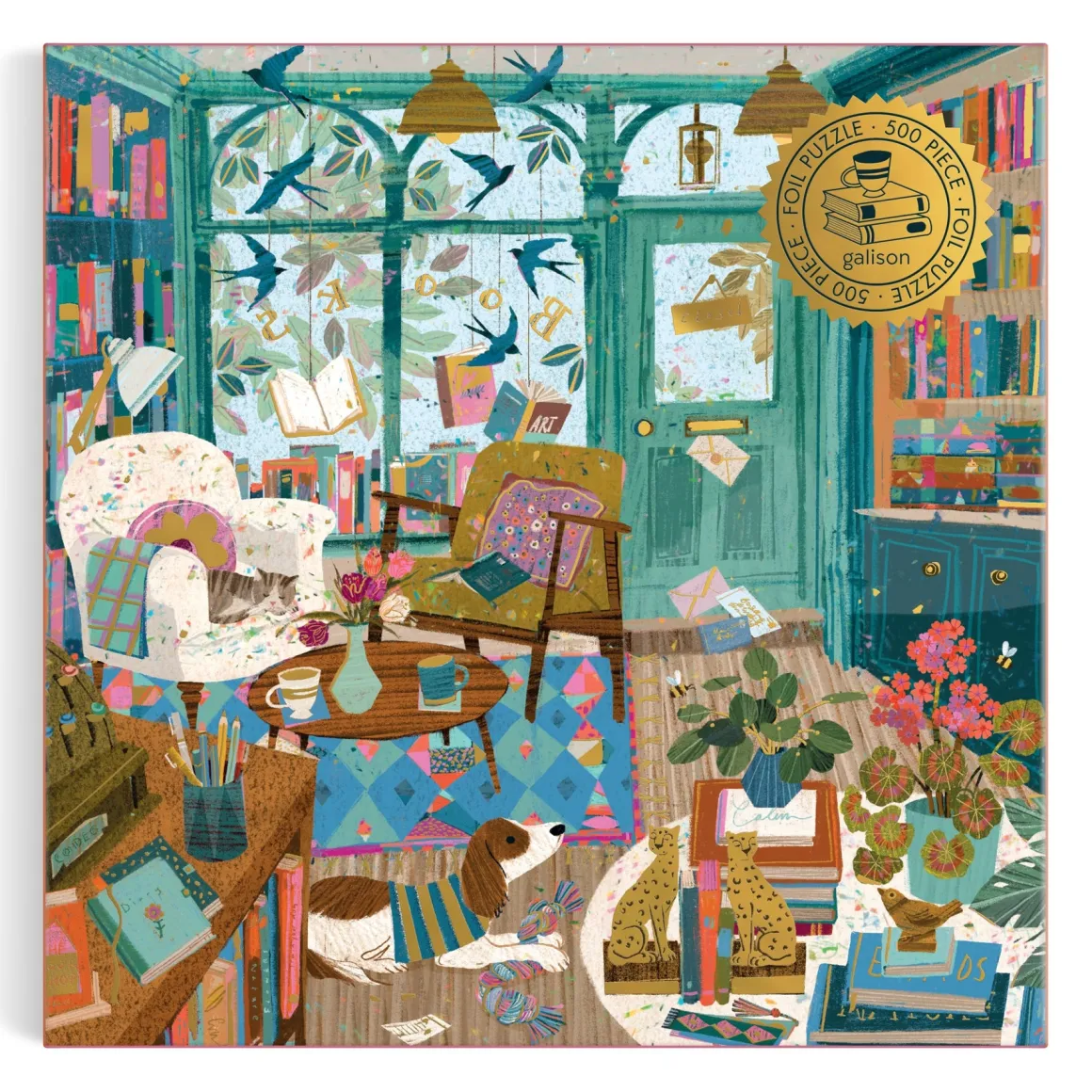 Bookshop Afternoon 500 Piece Foil Puzzle