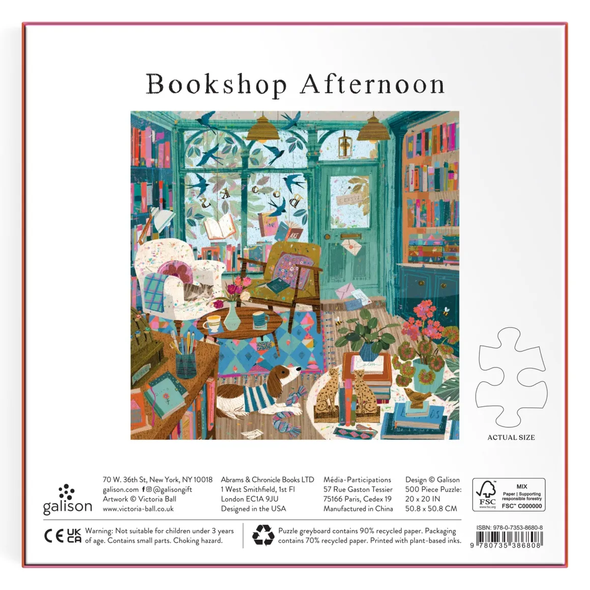 Bookshop Afternoon 500 Piece Foil Puzzle