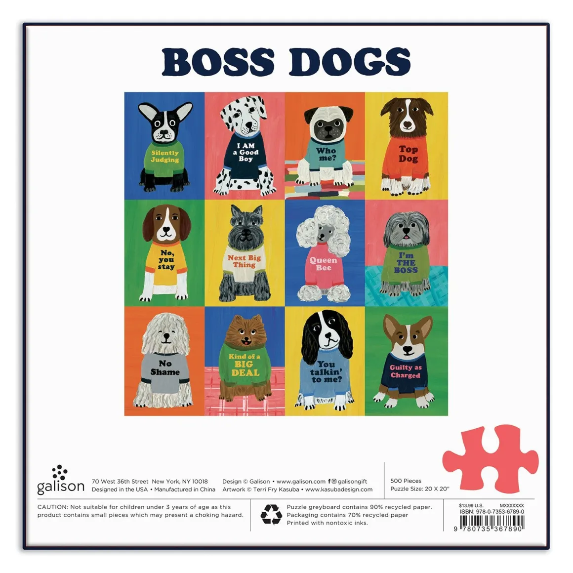 Boss Dogs 500 Piece Family Jigsaw Puzzle