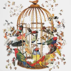 Bouquet of Birds 750 Piece Shaped Jigsaw Puzzle