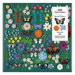 Butterfly Botanica 500 Piece Puzzle with Shaped Pieces
