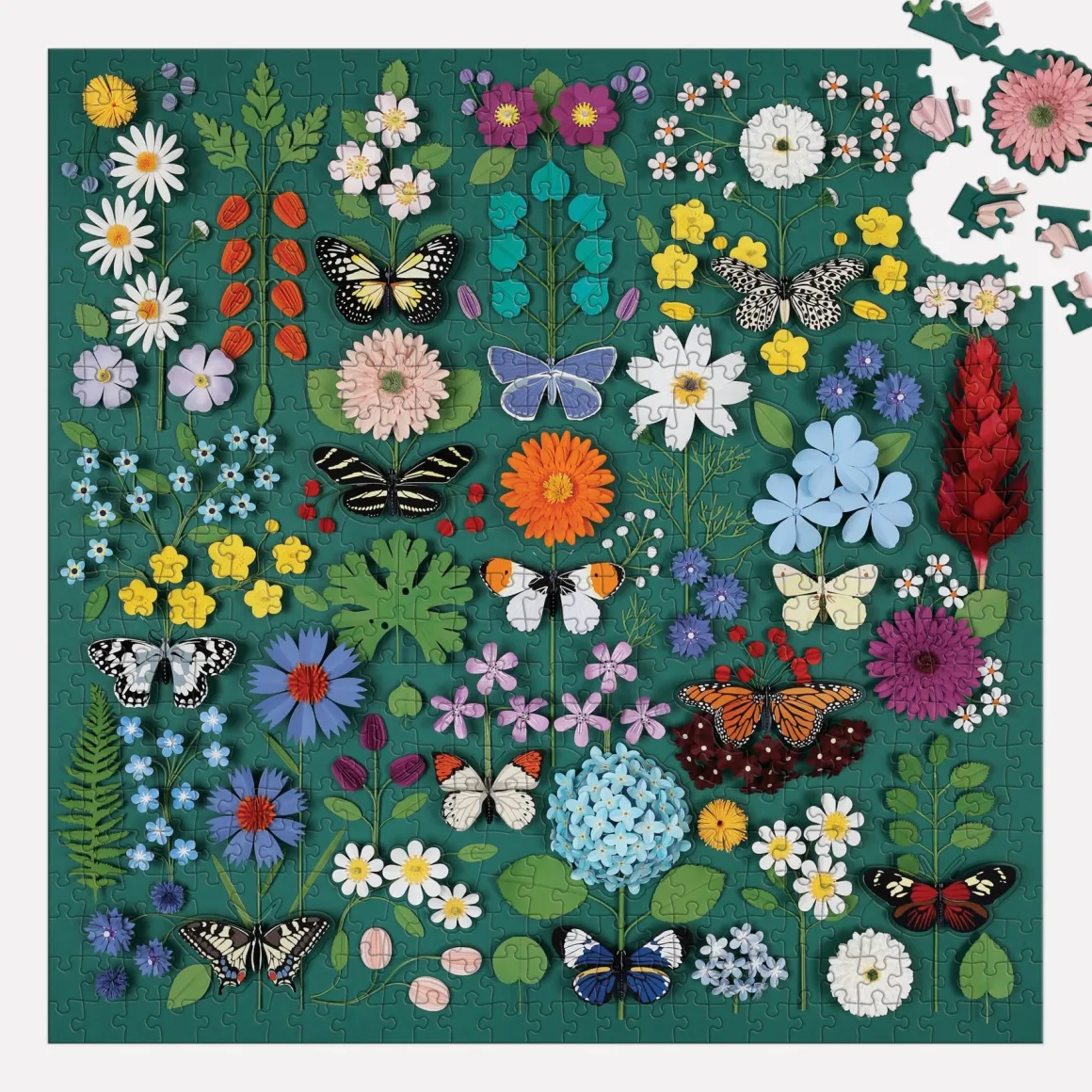 Butterfly Botanica 500 Piece Puzzle with Shaped Pieces