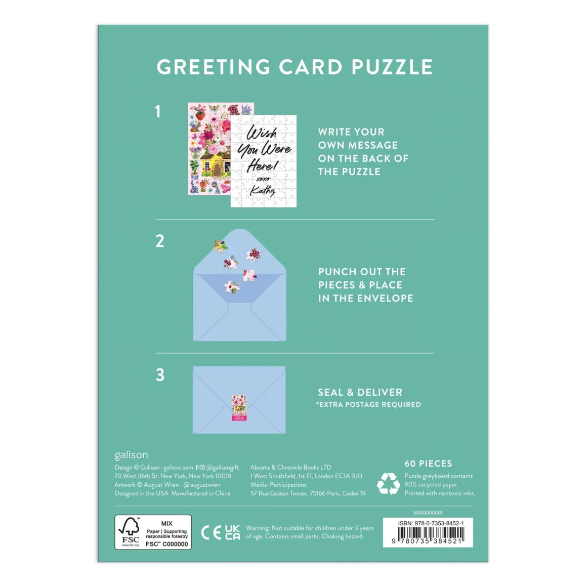 Buzzy Bouquets Greeting Card Puzzle