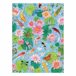 By The Koi Pond 1000 Piece Puzzle in Square Box