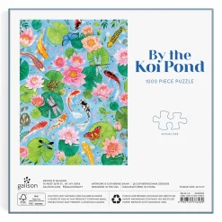 By The Koi Pond 1000 Piece Puzzle in Square Box