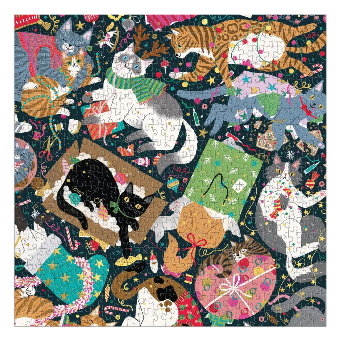 Catmas Chaos 500 Piece Foil Puzzle